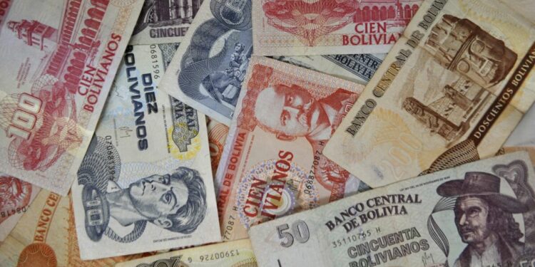 dinero moneda boliviana