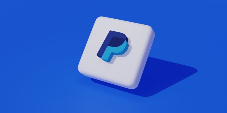 paypal, a white square with a blue p on it