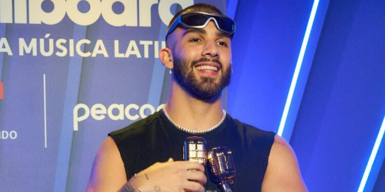 Manuel Turizo en los premios Billboard 2023.